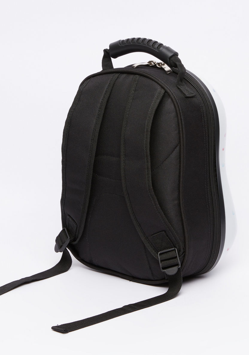 Juniors Printed Hard Case Backpack with Zip Closure-Backpacks-image-1