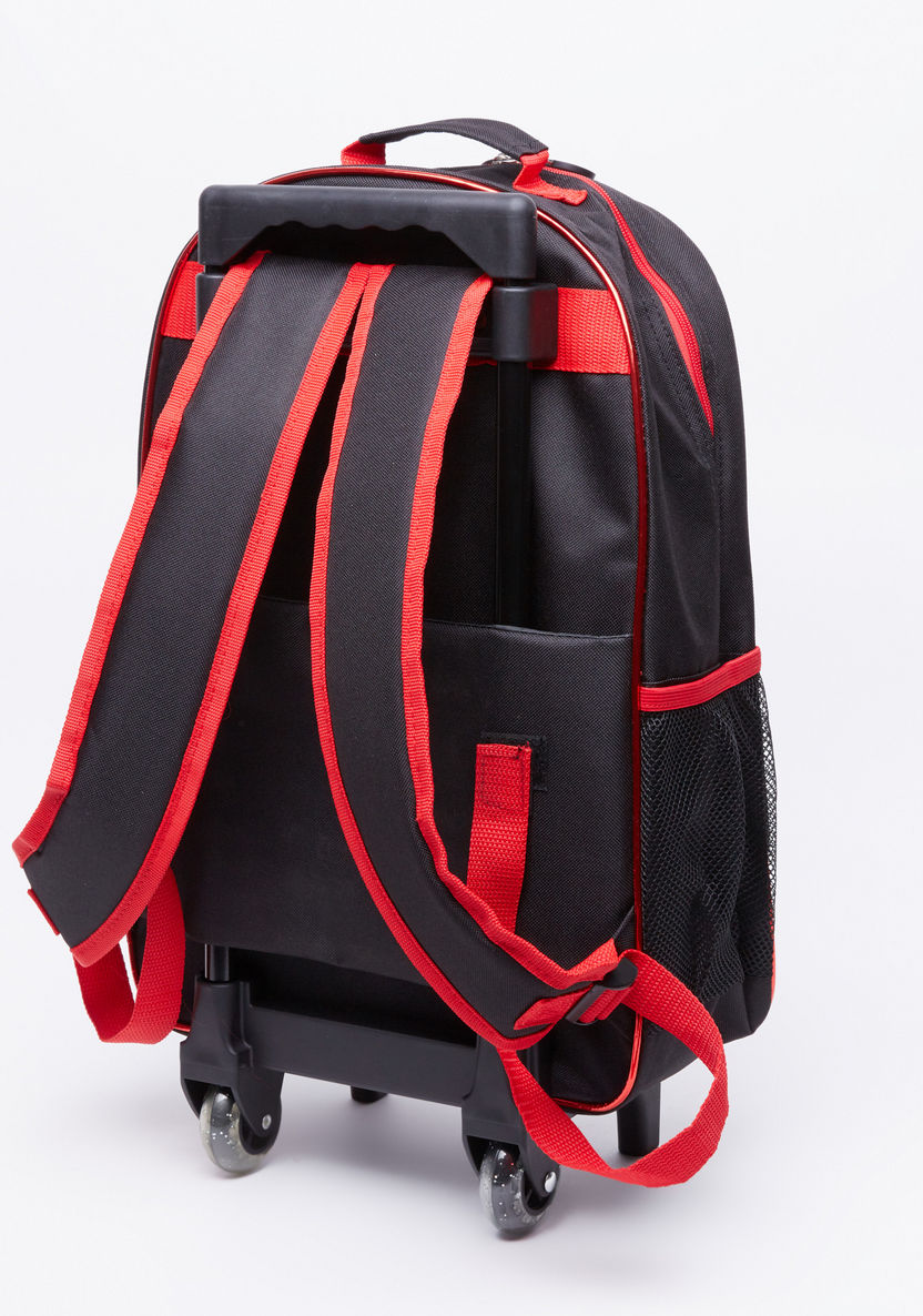 Juniors Printed 3-Piece Trolley Backpack Set with Zip Closure-School Sets-image-2
