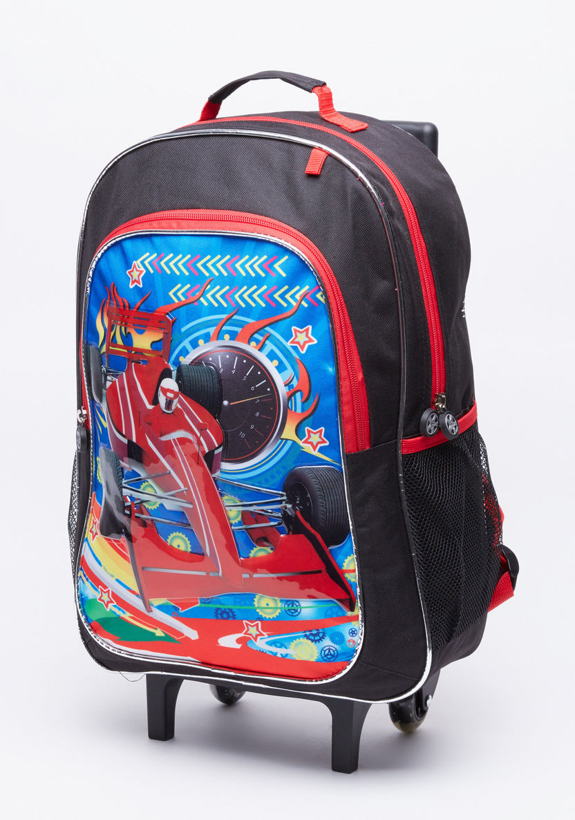 Juniors Printed 3-Piece Trolley Backpack Set-School Sets-image-1