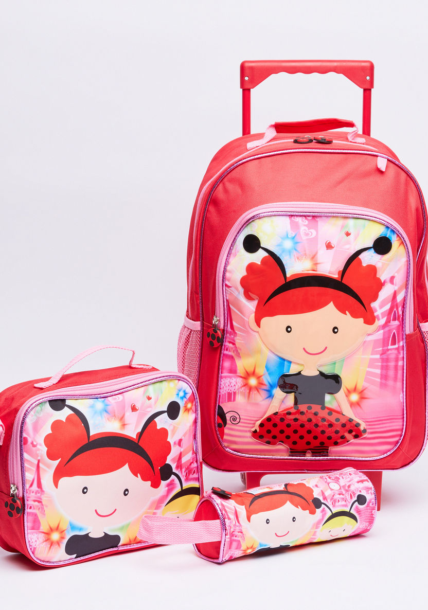 Juniors 3-Piece Printed Trolley Bag Set-School Sets-image-0