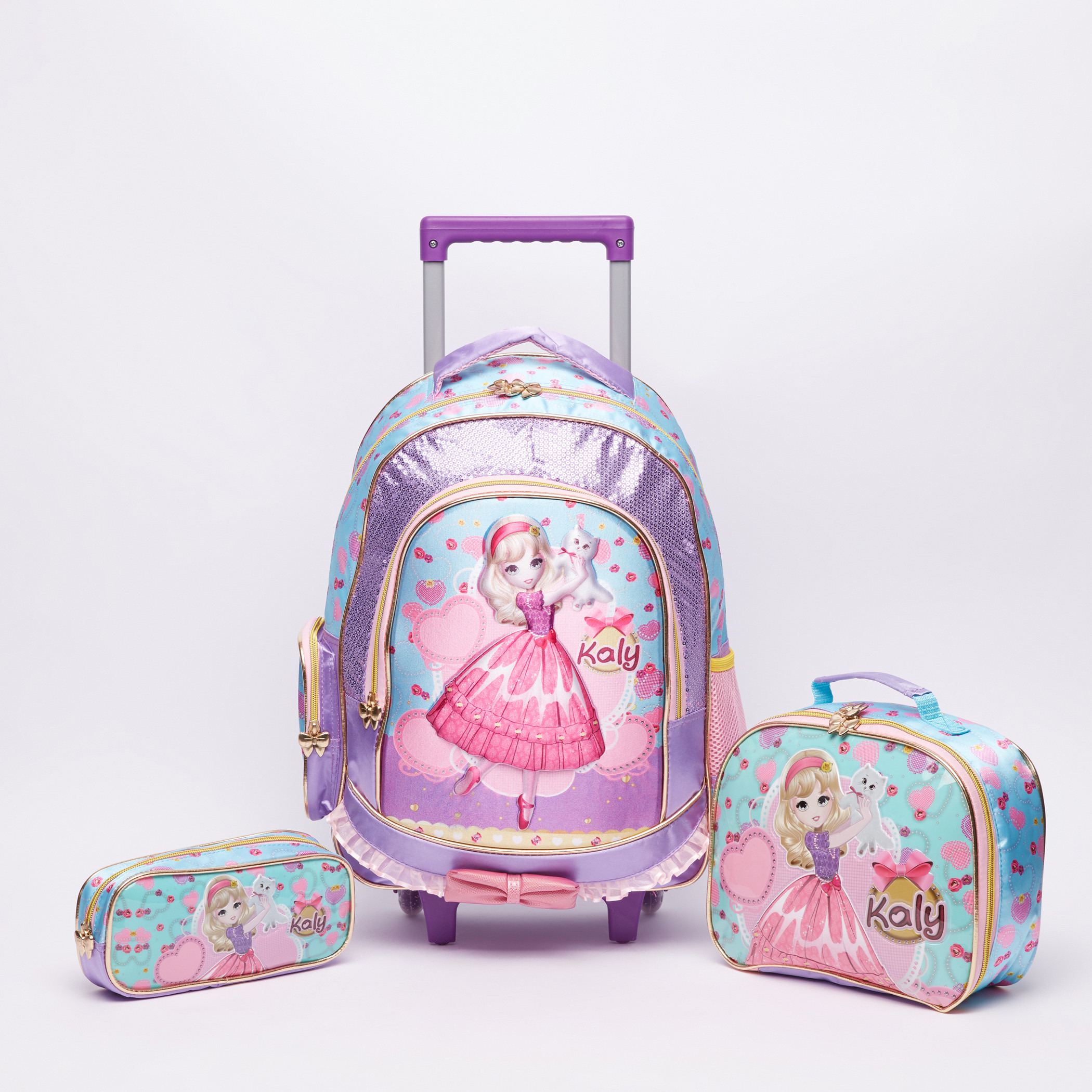 Buy Juniors Printed 3 Piece Trolley Backpack Set Online Mothercare Bahrain