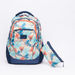 Floral Printed Backpack with Pencil Case-Backpacks-thumbnail-0
