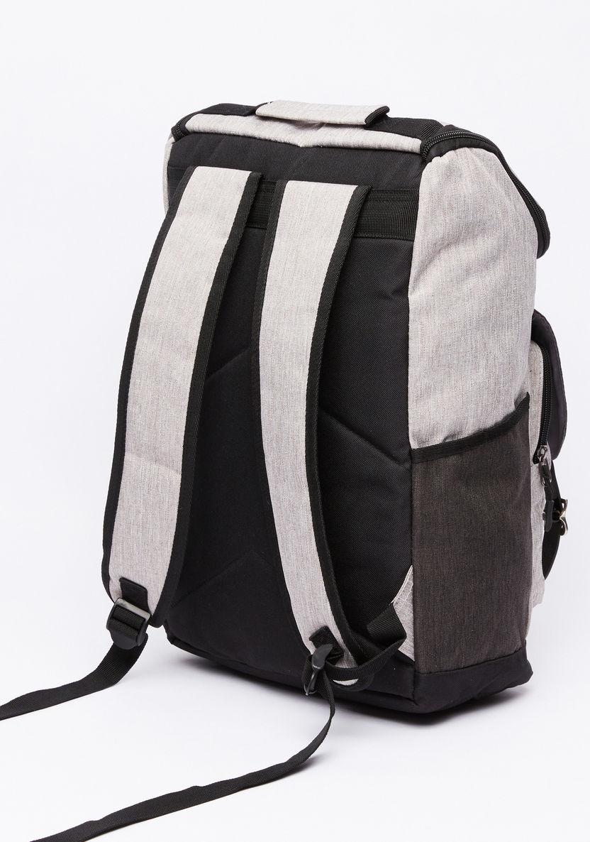 Juniors Textured Backpack with Laptop Section and Adjustable Straps-Backpacks-image-1