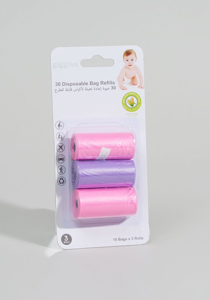 Giggles Diaper Disposal Bag - Set of 30-Diaper Accessories-image-2