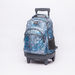 Printed Trolley Backpack with Adjustable Straps-Trolleys-thumbnail-0