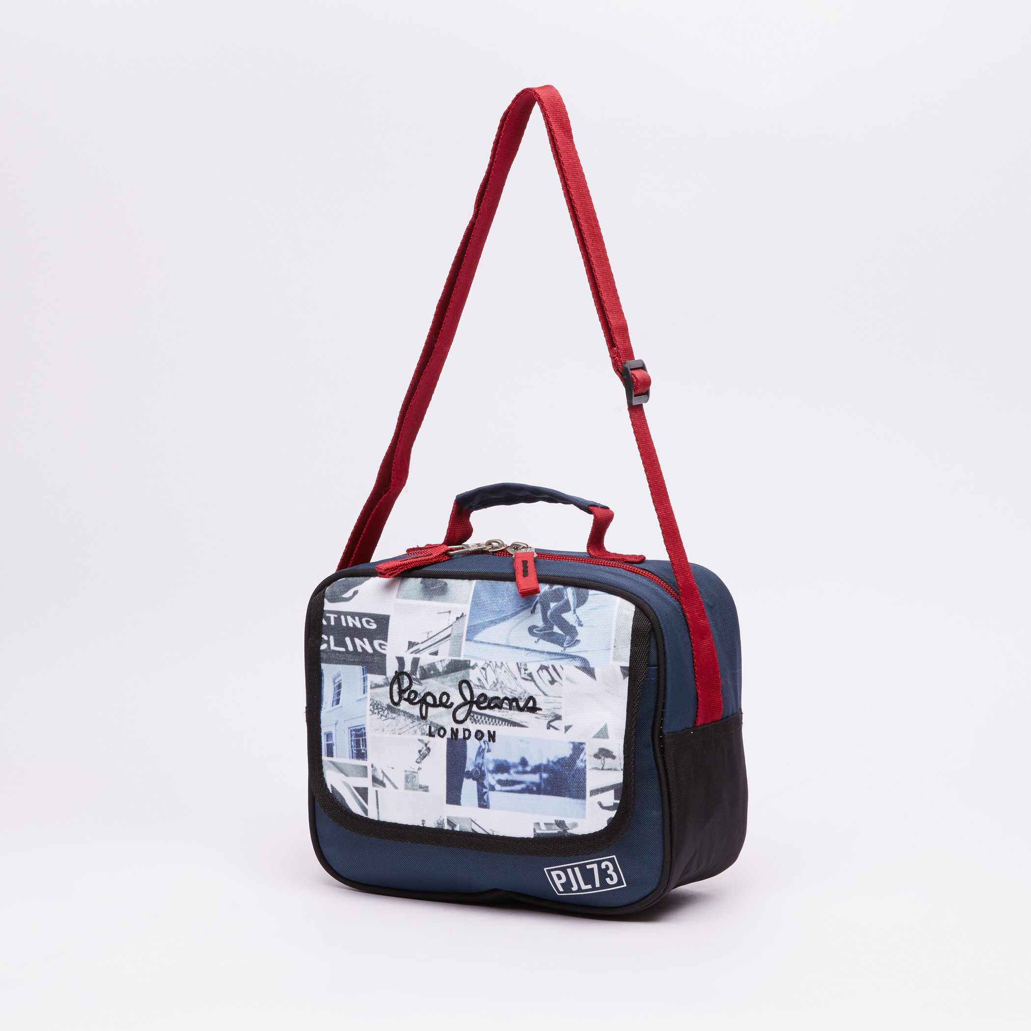 Pepe Jeans Printed Lunch Bag with Zip Closure-school-lunchessentials-lunchbags-image-1
