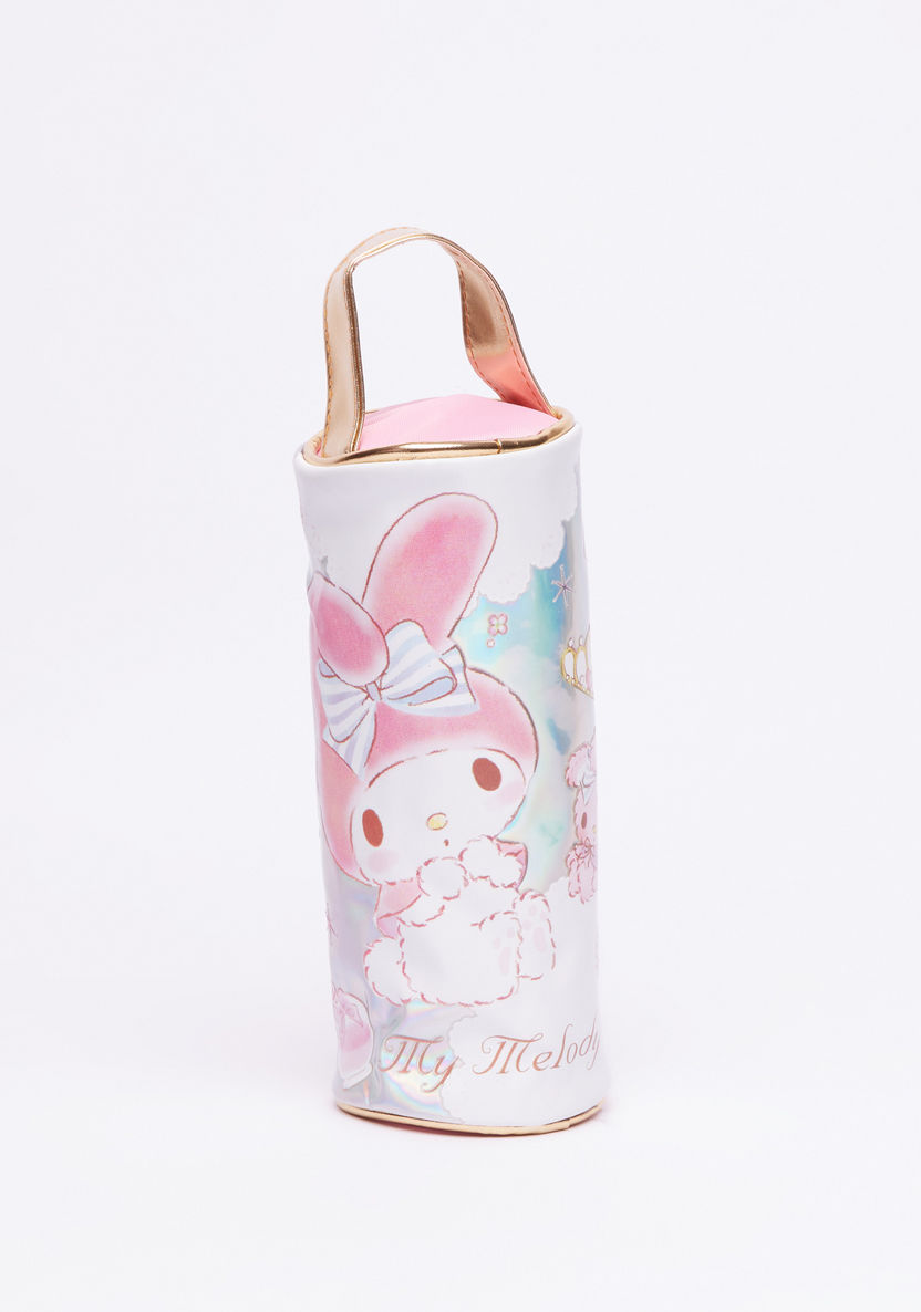 My Melody Printed Pencil Case with Zip Closure-Pencil Cases-image-1