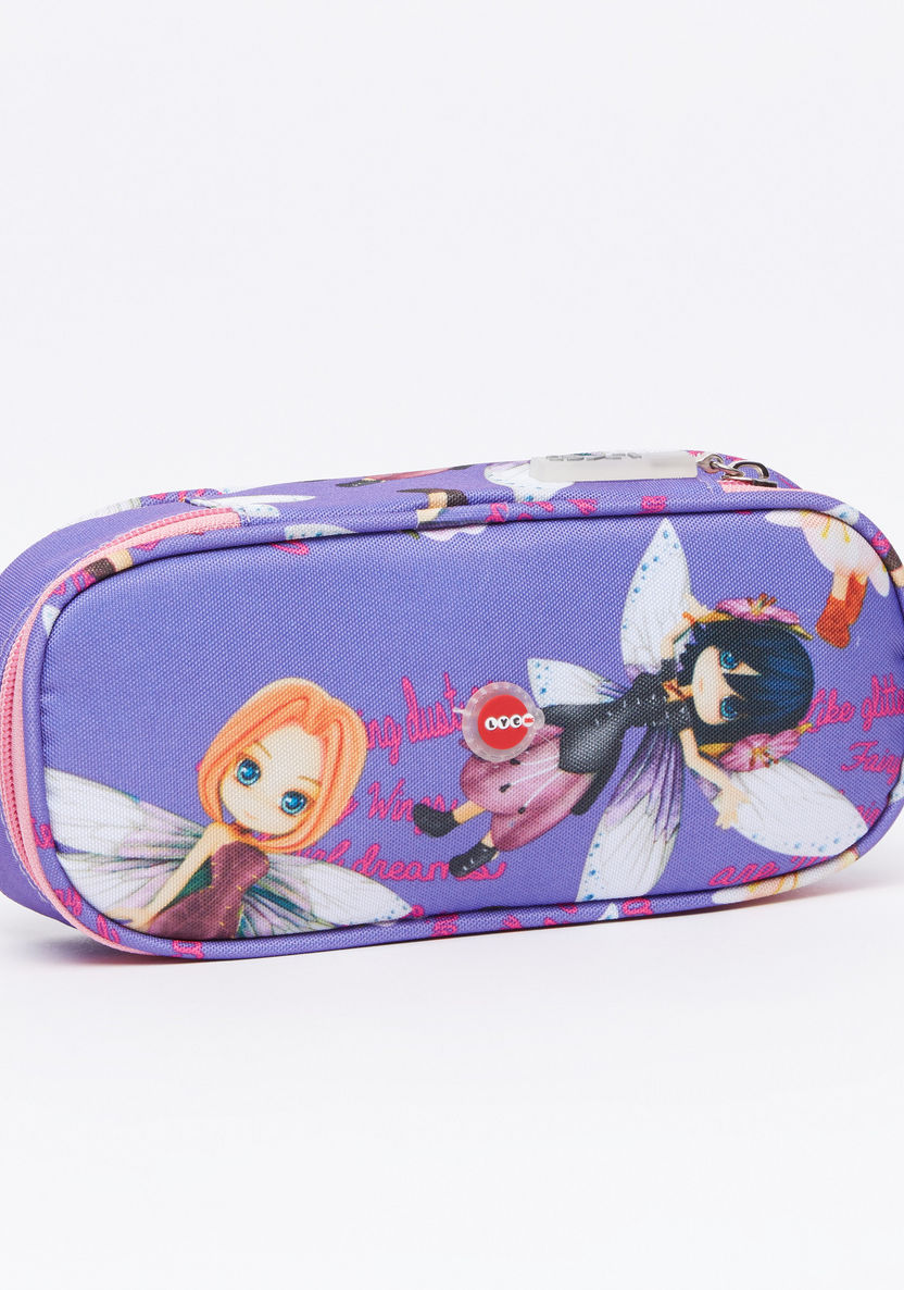 LYC SAC Any Girls Printed Oval Pencil Case-Pencil Cases-image-0