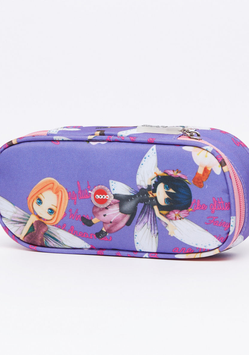 LYC SAC Any Girls Printed Oval Pencil Case-Pencil Cases-image-1