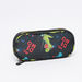 LYC SAC Mr. Dinosaur Printed Oval Pencil Pouch with Zip Closure-Pencil Cases-thumbnail-0