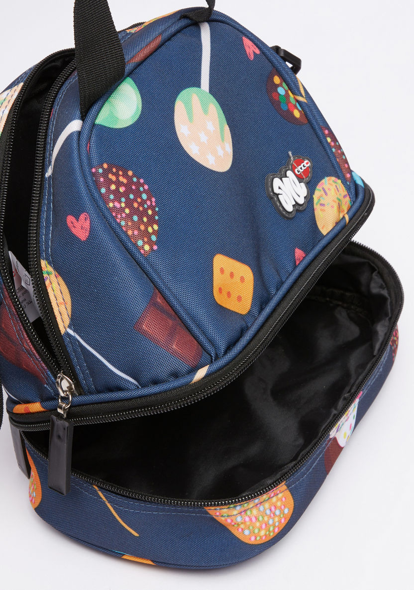 LYC SAC Be Sweet Printed Lunch Bag with Zip Closure-Lunch Bags-image-4