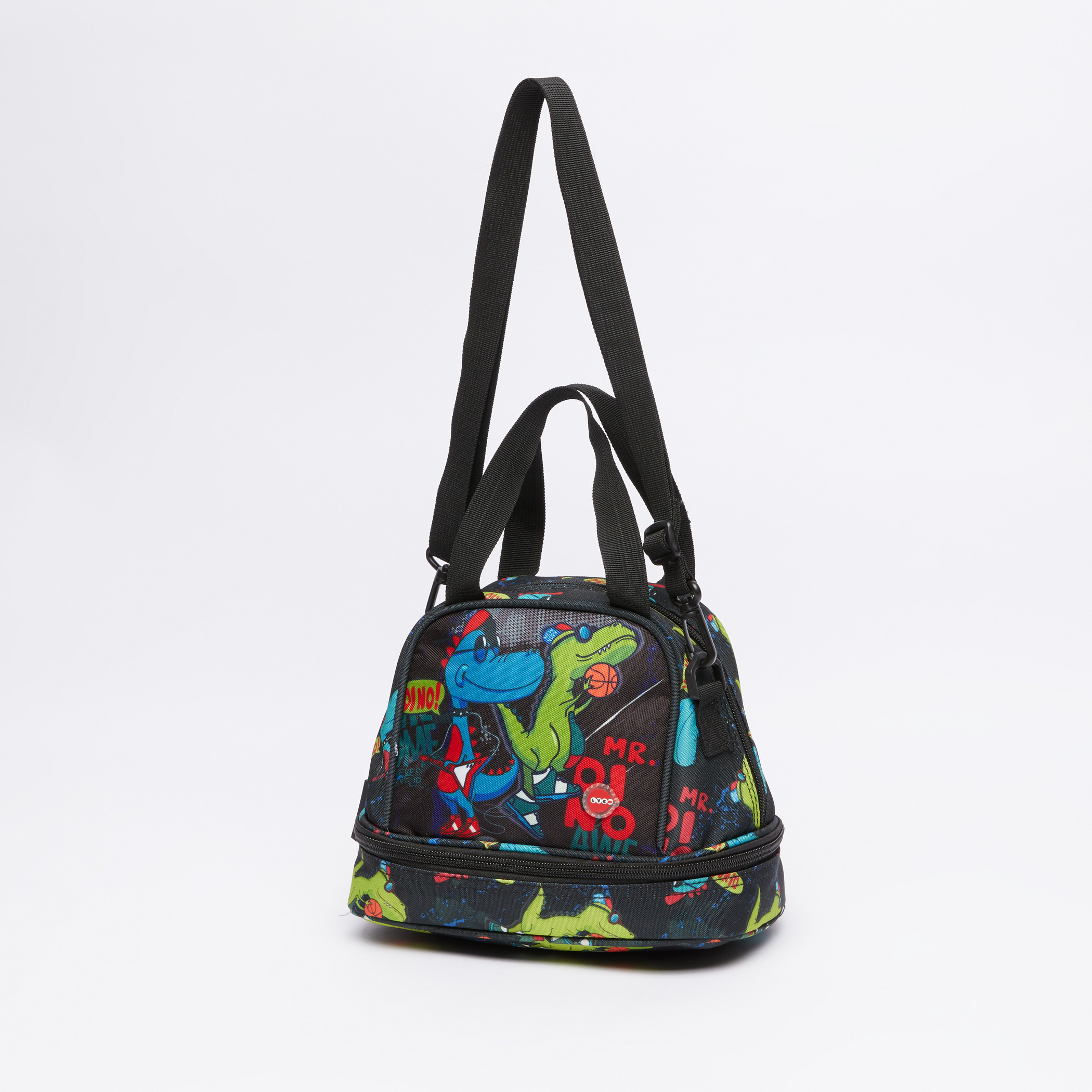 LYC SAC Dinosaur Printed Lunch Bag with Zip Closure-school-lunchessentials-lunchbags-image-1