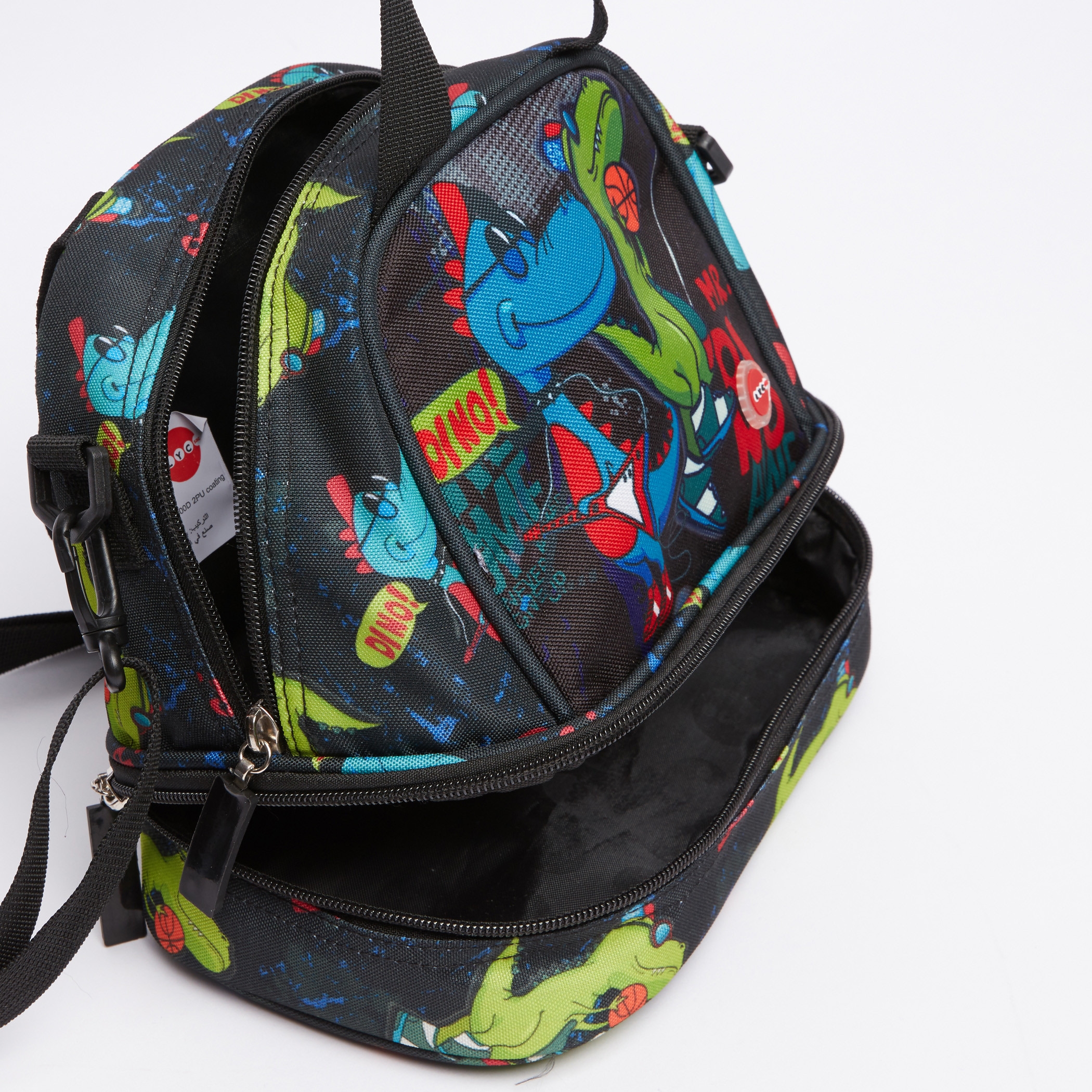 LYC SAC Dinosaur Printed Lunch Bag with Zip Closure-school-lunchessentials-lunchbags-image-5