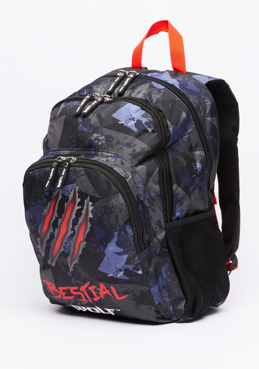 DIS2 Printed Backpack with Pencil Case-Backpacks-image-1