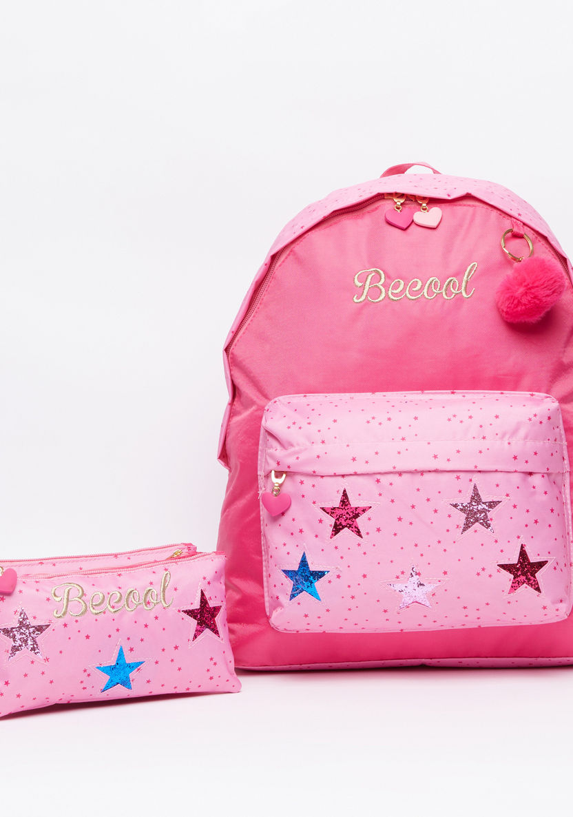DIS2 Printed Backpack with Pencil Case-Backpacks-image-0