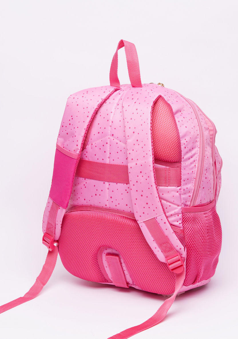 DIS2 Printed Backpack with Zip Closure and Adjustable Straps-Backpacks-image-1