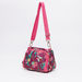 DIS2 Floral Printed Lunch Bag with Zip Closure and Adjustable Strap-Lunch Bags-thumbnail-0