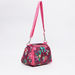 DIS2 Floral Printed Lunch Bag with Zip Closure and Adjustable Strap-Lunch Bags-thumbnail-1