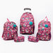 DIS2 Floral Printed Trolley Backpack with Zip Closure-Trolleys-thumbnail-6