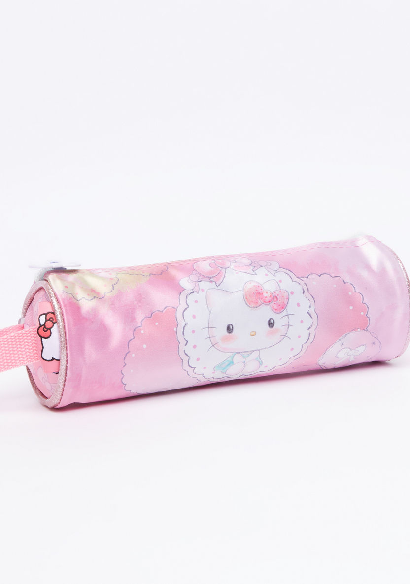 Hello Kitty Printed Pencil Case with Zip Closure-Pencil Cases-image-1