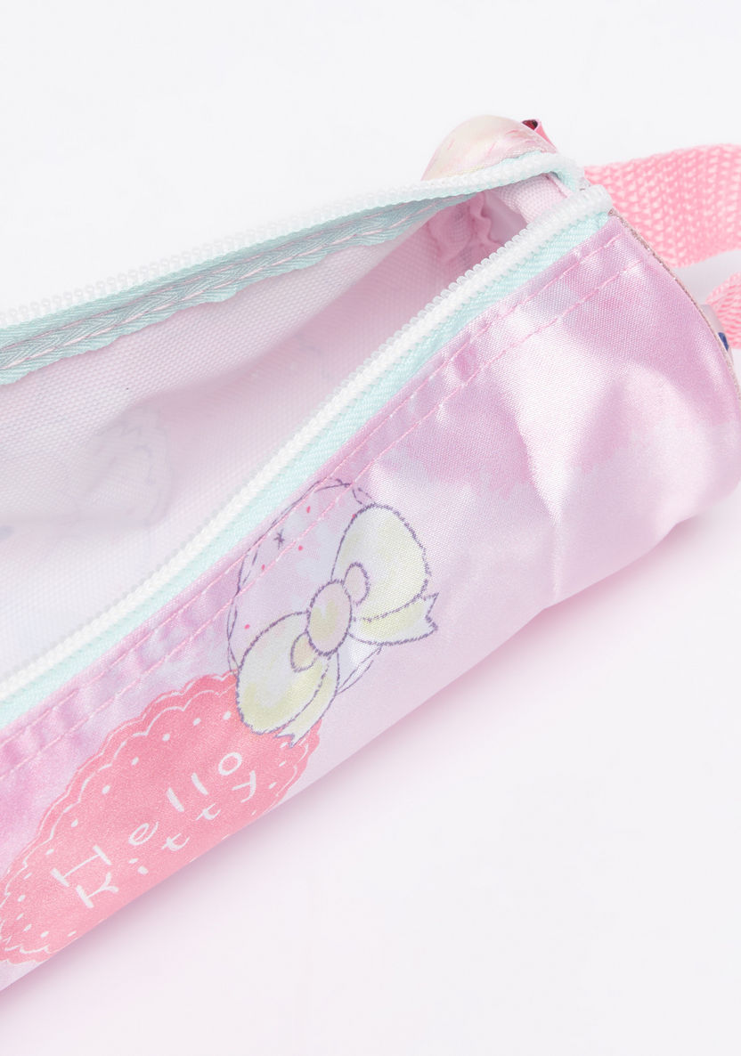 Hello Kitty Printed Pencil Case with Zip Closure-Pencil Cases-image-4