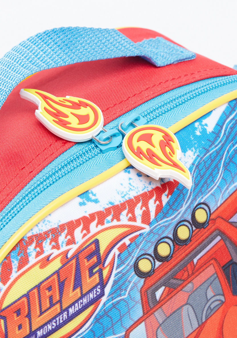 Blaze and the Monster Machines Printed Lunch Bag with Zip Closure-Lunch Bags-image-3