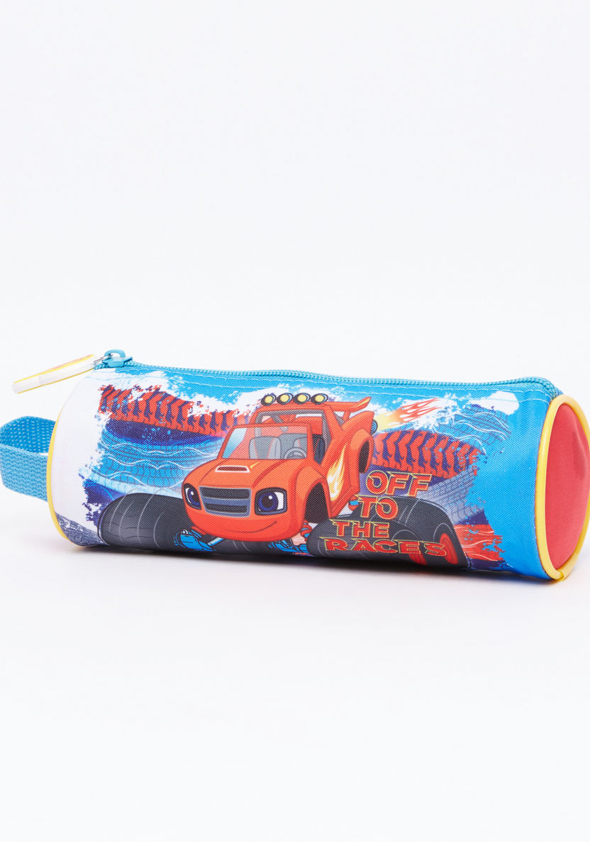 Blaze and the Monster Machines Printed Pencil Case with Zip Closure-Pencil Cases-image-0