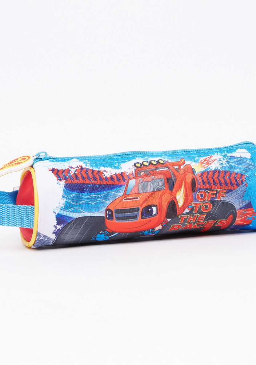Blaze and the Monster Machines Printed Pencil Case with Zip Closure-Pencil Cases-image-1