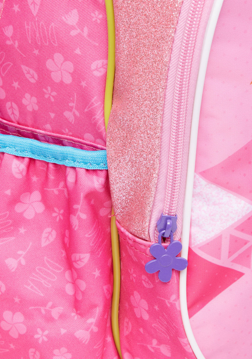 Dora the Explorer Printed Trolley Backpack with Zip Closure-Trolleys-image-2