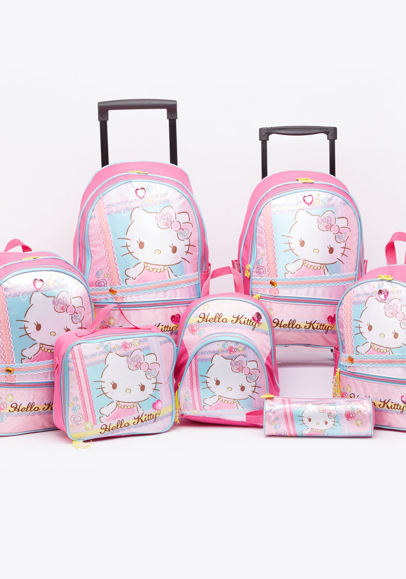Hello Kitty Printed Pencil Case with Zip Closure-Pencil Cases-image-4