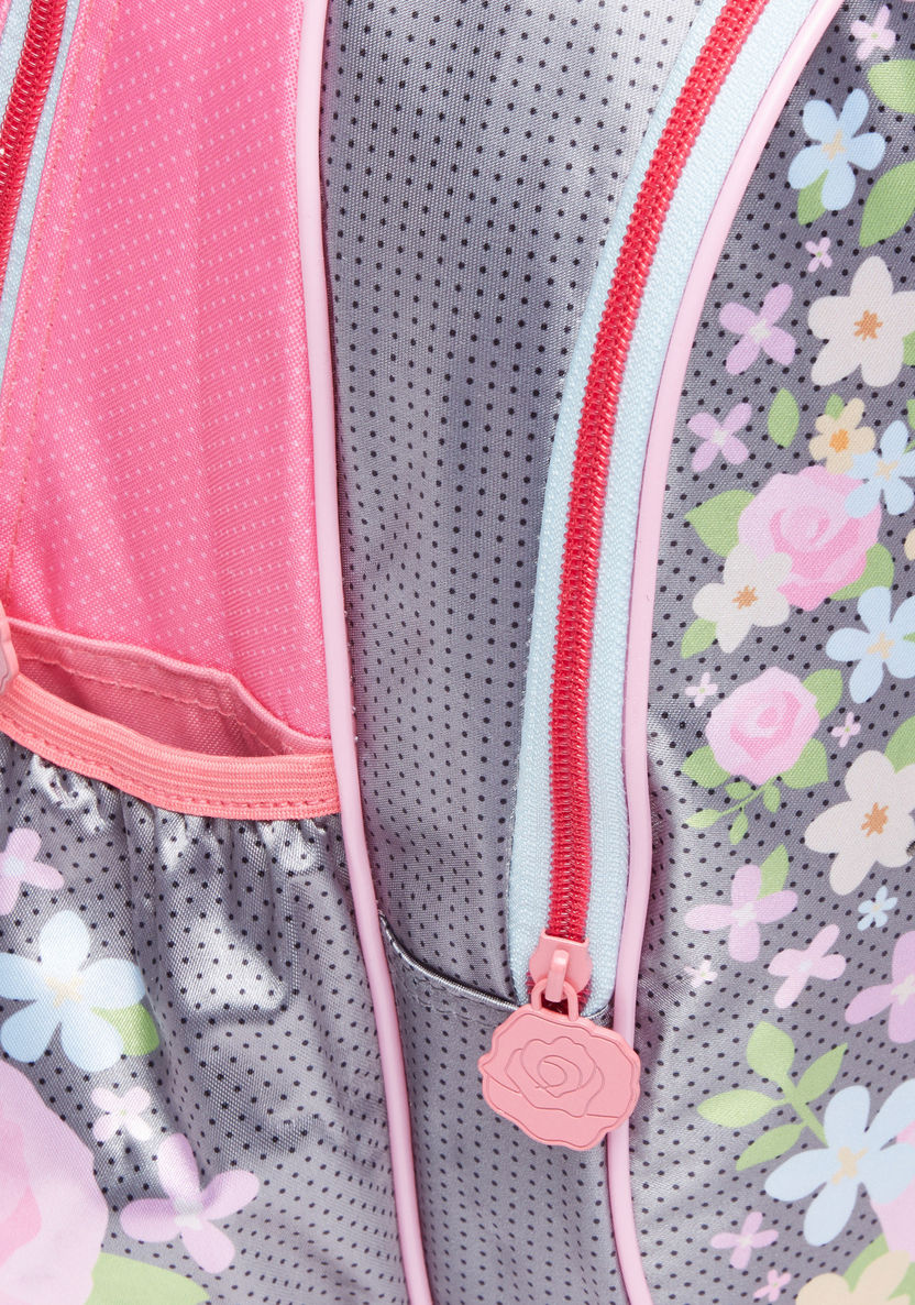Hello Kitty Printed Backpack with Zip Closure-Backpacks-image-2