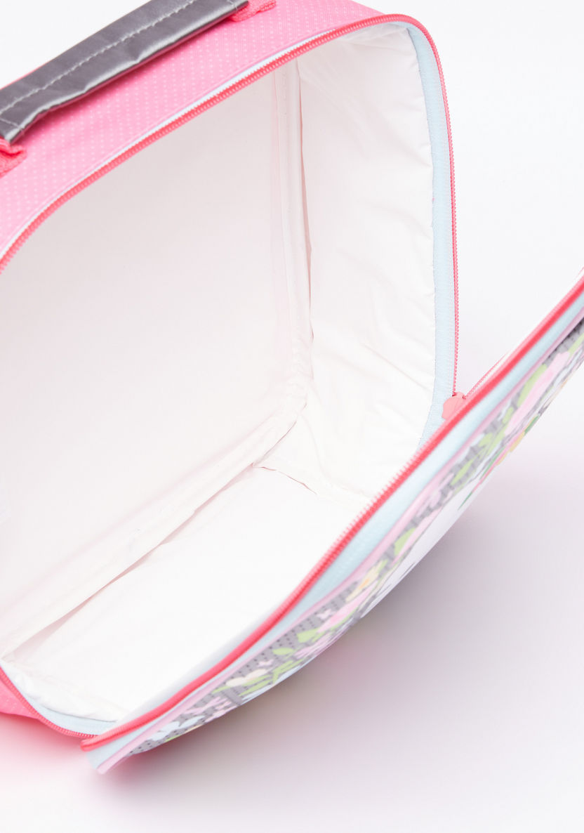 Hello Kitty Printed Insulated Lunch Bag with Zip Closure-Lunch Bags-image-4
