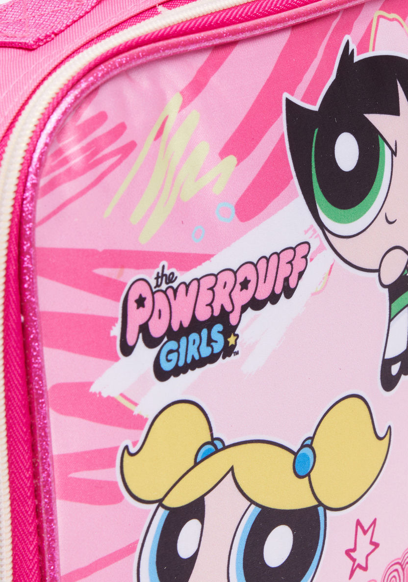 The Powerpuff Girls Printed Lunch Bag with Zip Closure-Lunch Bags-image-3