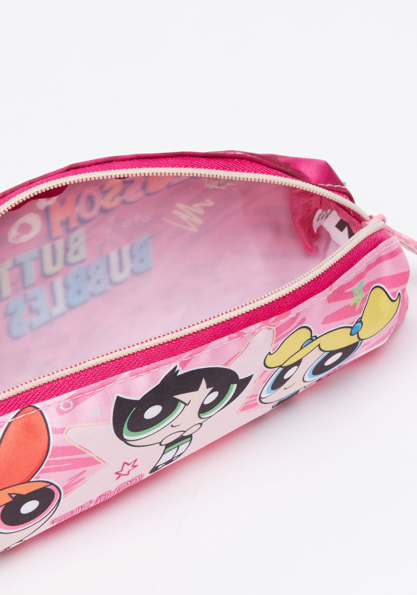 The Powerpuff Girls Printed Pencil Case with Zip Closure-Pencil Cases-image-4