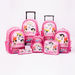 The Powerpuff Girls Printed Trolley Backpack with Zip Closure-Trolleys-thumbnail-4