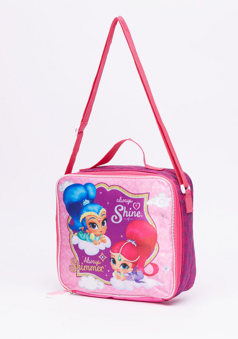 Shimmer and Shine Printed Lunch Bag with Zip Closure-Lunch Bags-image-0