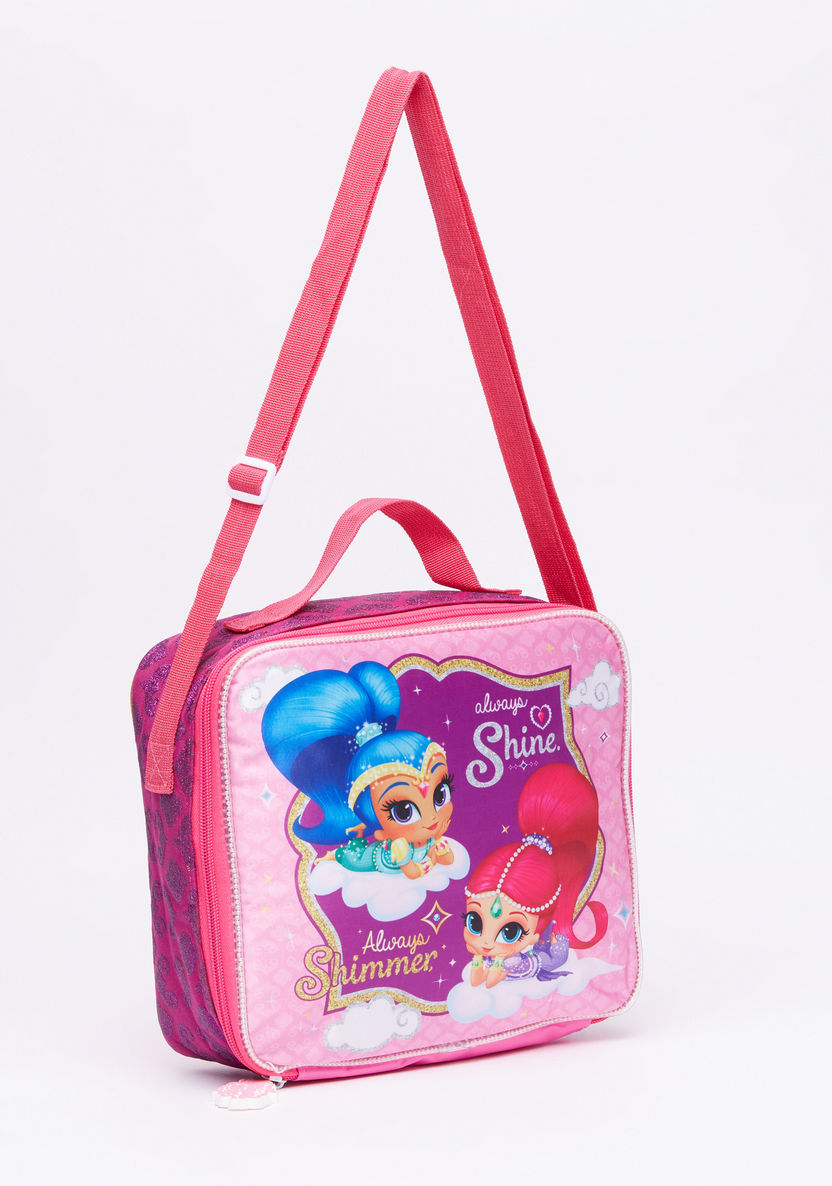 Shimmer and Shine Printed Lunch Bag with Zip Closure-Lunch Bags-image-1