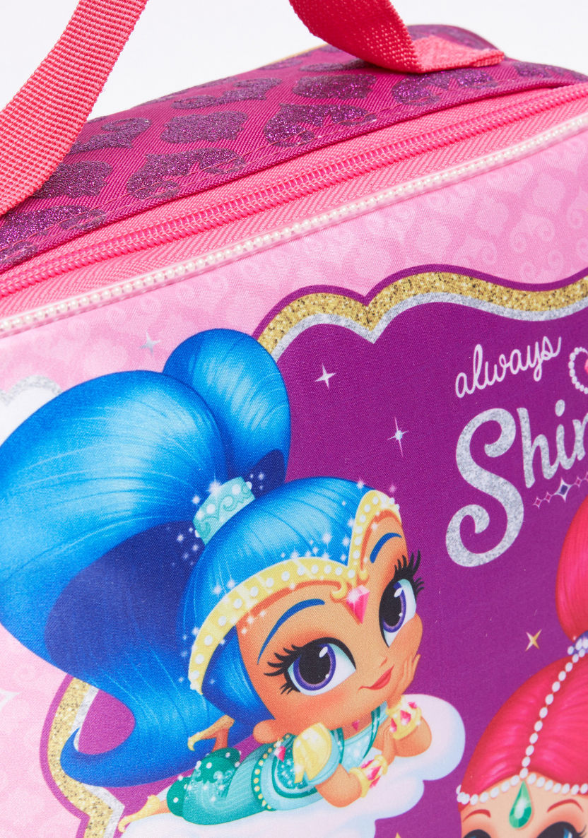 Shimmer and Shine Printed Lunch Bag with Zip Closure-Lunch Bags-image-3