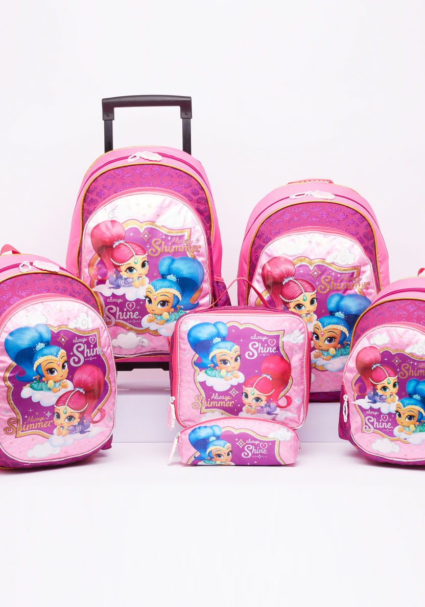 Shimmer and Shine Printed Lunch Bag with Zip Closure-Lunch Bags-image-5