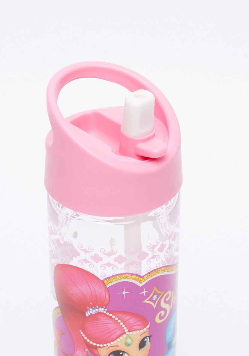 Shimmer and Shine Printed Water Bottle with Straw - 500 ml-Water Bottles-image-1