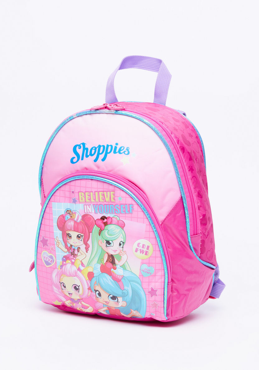 Shopkins Printed Backpack with Zip Closure and Adjustable Straps-Lunch Bags-image-0