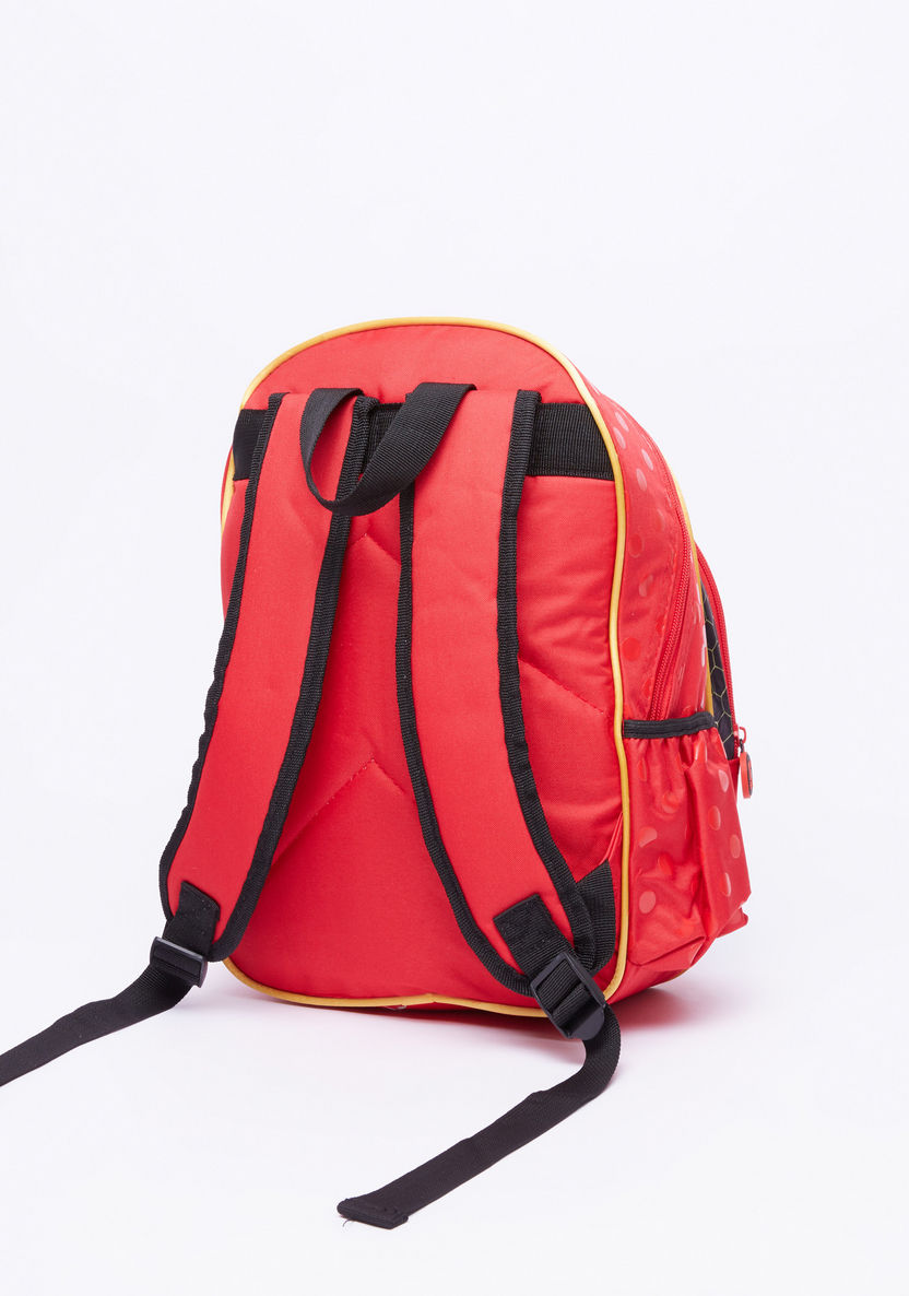 Miraculous Ladybug Printed Backpack with Zip Closure-Backpacks-image-1