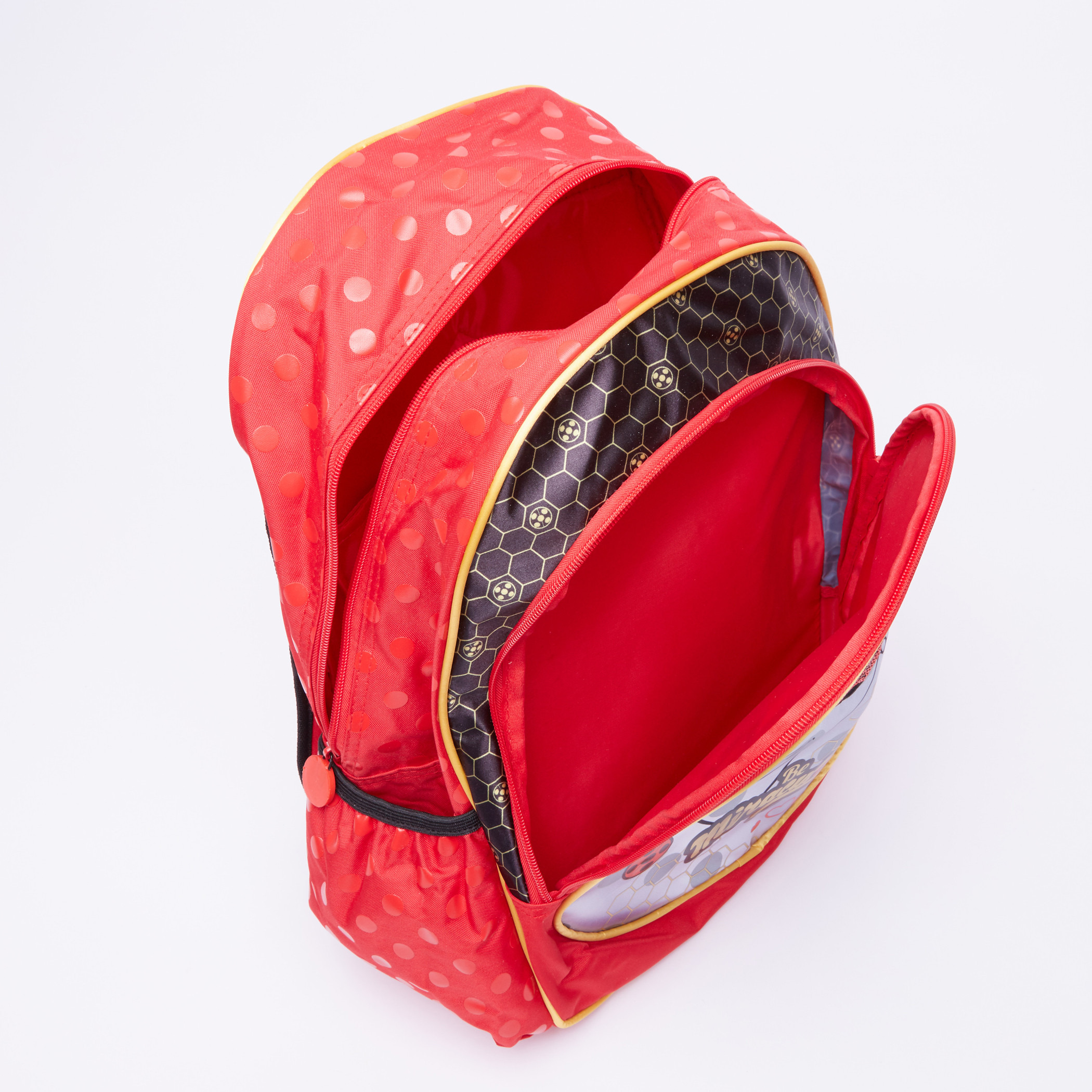 Miraculous Ladybug Printed Backpack with Zip Closure-school-bagsandbackpacks-backpacks-image-4
