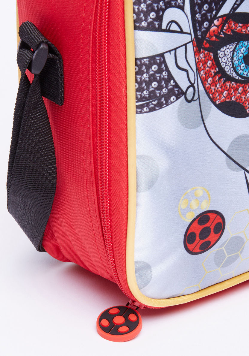 Miraculous Ladybug Printed Lunch Bag with Zip Closure-Lunch Bags-image-3