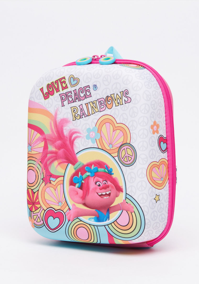 Trolls Printed Mini Lunch Backpack with Zip Closure-Lunch Bags-image-0