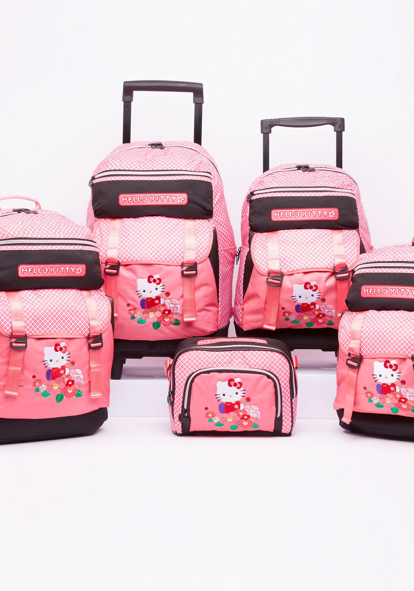 Hello Kitty Printed Backpack with Zip Closure and Adjustable Straps-Backpacks-image-4