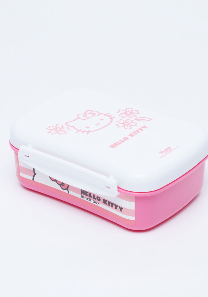 Hello Kitty Printed Lunch Box with Clip Lock-Lunch Boxes-image-0