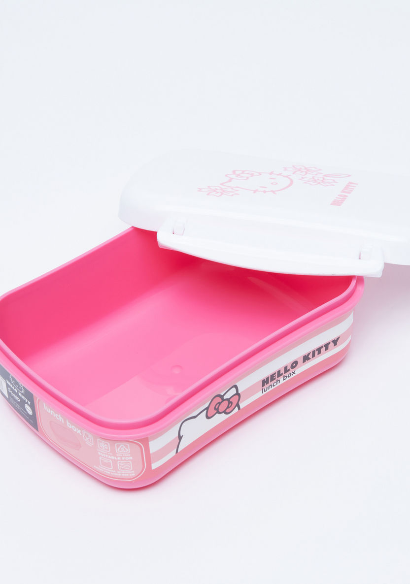 Hello Kitty Printed Lunch Box with Clip Lock-Lunch Boxes-image-1