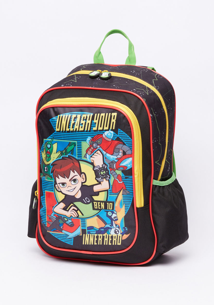 Ben 10 Printed Backpack with Zip Closure and Adjustable Straps-Backpacks-image-0