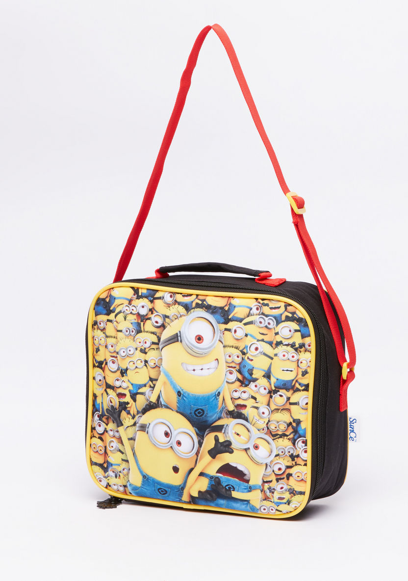 Despicable Me Printed Insulated Lunch Bag with Zip Closure-Lunch Bags-image-0